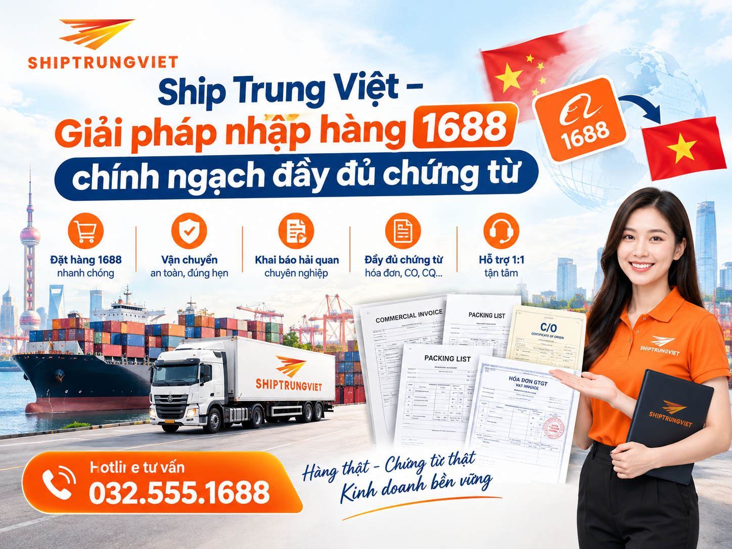 Làm sao để nhập hàng 1688 có hóa đơn VAT? Hướng dẫn nhập hàng 1688 chính ngạch