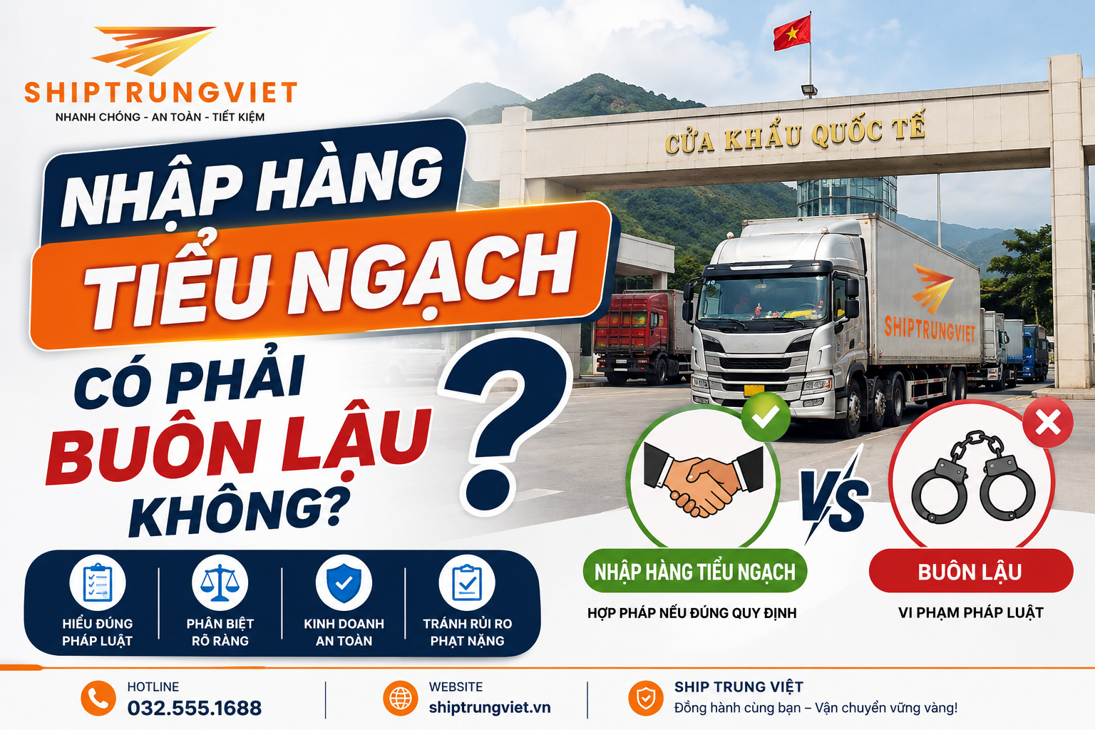 Nhập Hàng Tiểu Ngạch Có Phải Buôn Lậu Không? Góc Nhìn Pháp Lý | Ship Trung Việt