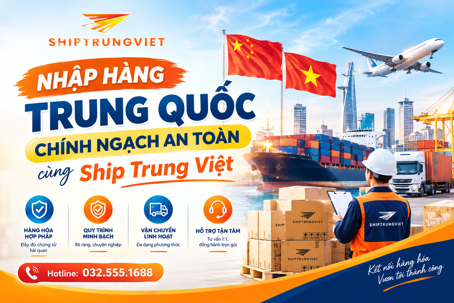 Nhập Hàng Trung Quốc Chính Ngạch Tại Hồ Chí Minh: Giải Pháp Trọn Gói Từ Ship Trung Việt