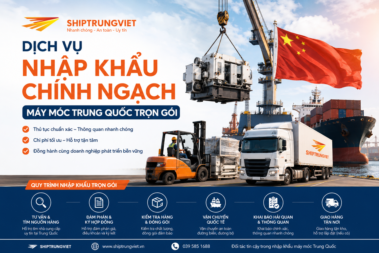 Hướng Dẫn Nhập Khẩu Máy Móc Trung Quốc Chính Ngạch Toàn Tập từ A - Z