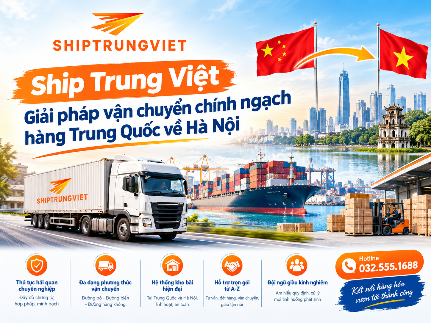 Đơn Vị Vận Chuyển Chính Ngạch Hàng Trung Quốc Về Hà Nội Uy Tín